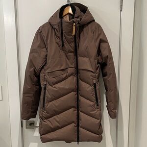 Indyeva Ayaba XL Brown Hooded Quilted Parka